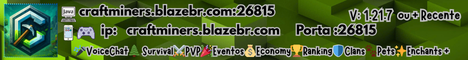 Banner for CraftMiners Minecraft server