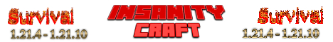 Banner for InsanityCraft Minecraft server