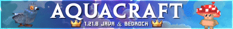 Banner for AquaCraft Minecraft server