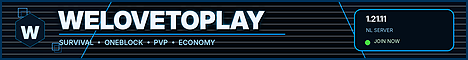 Banner for WeLoveToPlay Minecraft server