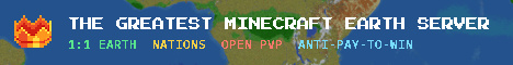 Banner for The Greatest Minecraft Earth Server Minecraft server