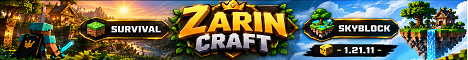 Banner for Zarin Craft Minecraft server