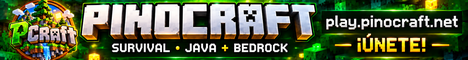 Banner for PinoCraft Minecraft server
